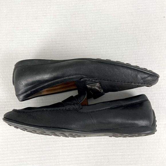 Born Men’s Black Leather Driver Shoes Casual Comfort Loafers Moccasins Size 11.5 - Picture 10 of 12